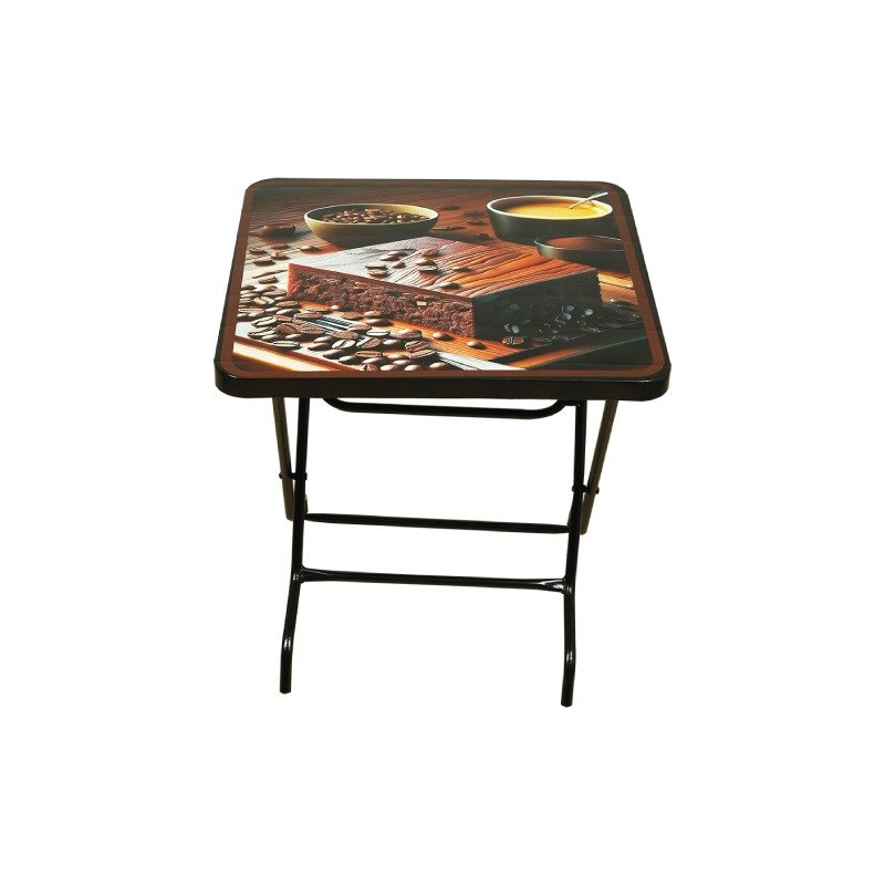 Folding Plastic Coffee Table (Coffee Bean)