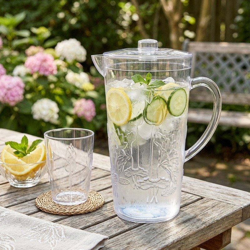 N Mohammad Crystal Jug TR White