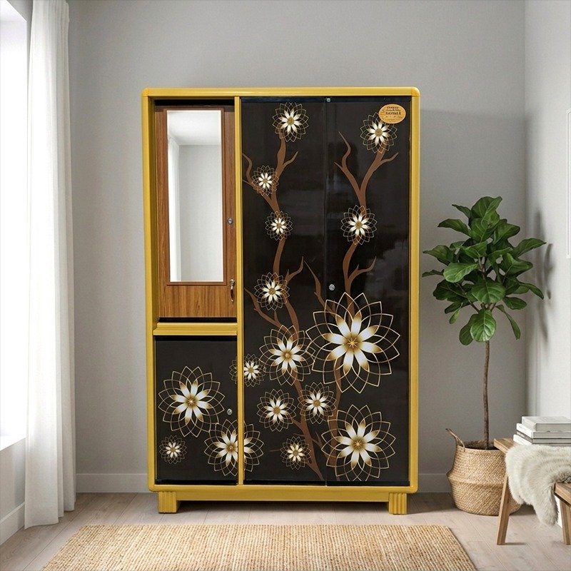 N Mohammad SMART Modern Almirah - Wood (Lily)