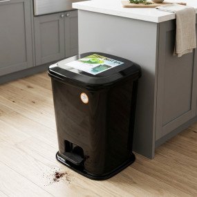 N Mohammad Easy Pedal Dustbin - Big (Black)