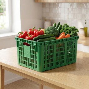 N Mohammad Crate Basket - Green