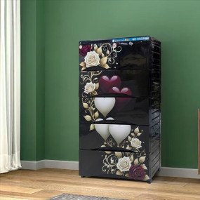 N Mohammad SMART Wardrobe 5 Shelve Curve - Love Bond