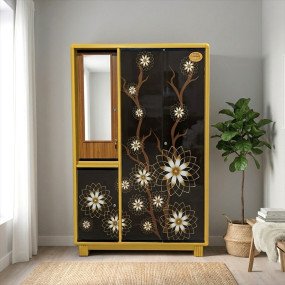 N Mohammad SMART Modern Almirah - Wood (Lily)